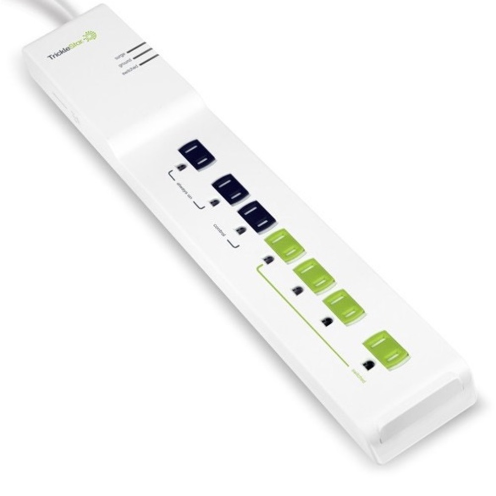 NWT TrickleStar TS1104 7 Outlet Advanced Powerstrip+, Multi-sensor, Color White